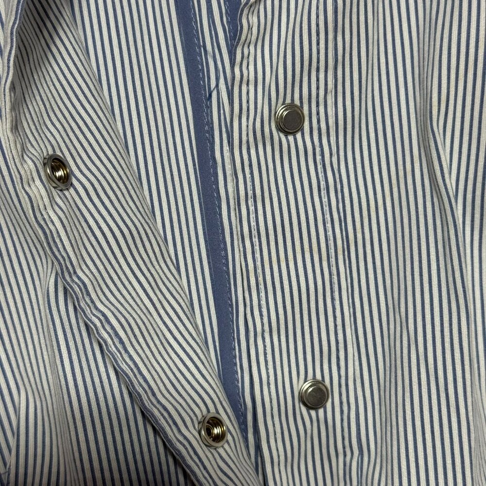 Chico's size 2 Stretch Seercucker Snap Front Jacket - Picture 4 of 7